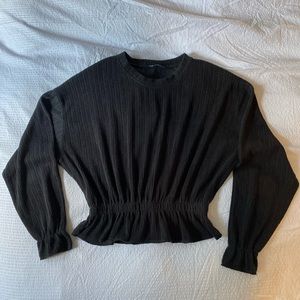 ZARA KNIT RIBBED LONG SLEEVE